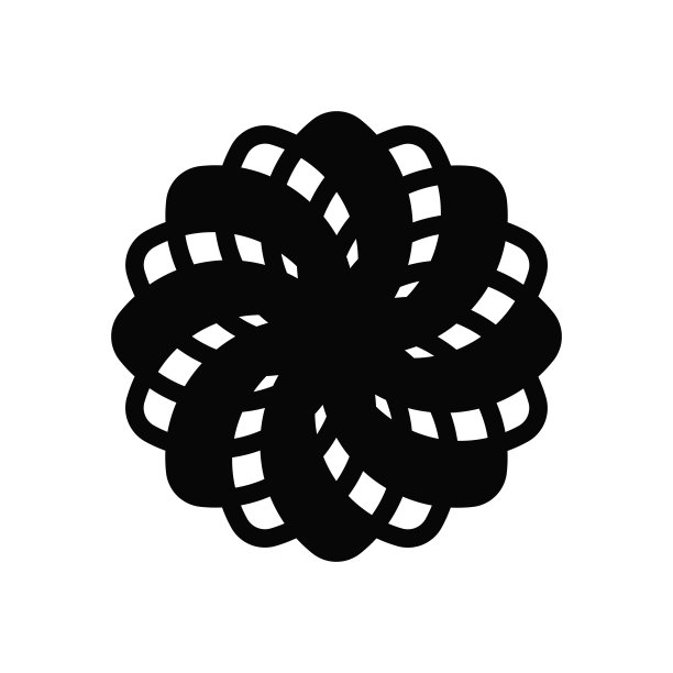 数字花最小抽象符号图片下载