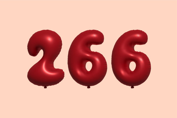 红色氦气球3D第266号图片下载