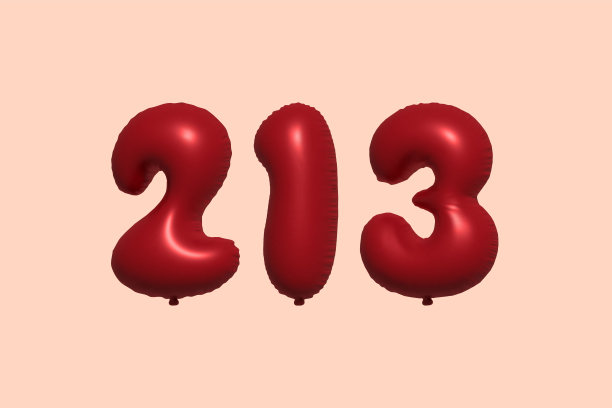 红色氦气球3D 213号图片下载