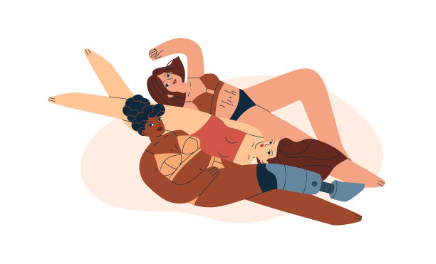 多元种族的身体积极的女性图片下载