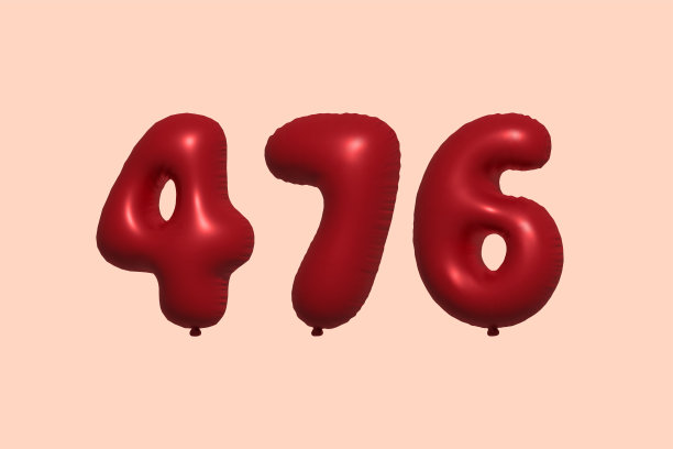 3D红色氦气球476号图片下载