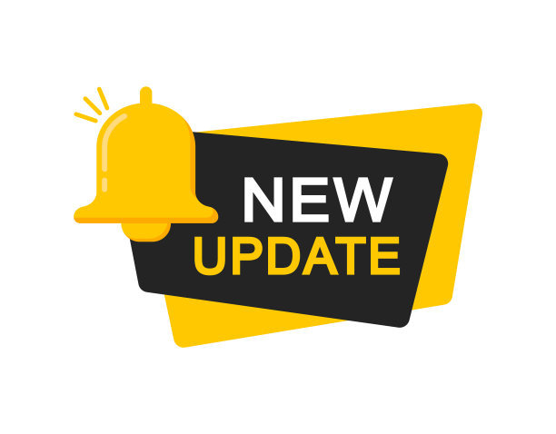 bell的新更新。带有通知钟的现代旗帜。新更新公告。矢量插图。图片下载