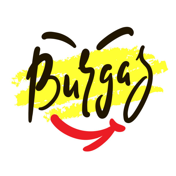 布尔加斯-保加利亚一个城市的手写名字图片下载