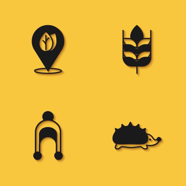 设置位置用刺猬叶和冬帽图片下载