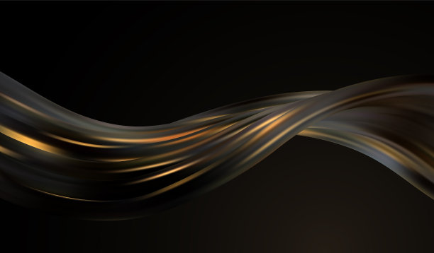 抽象波浪闪金动线设计图片下载
