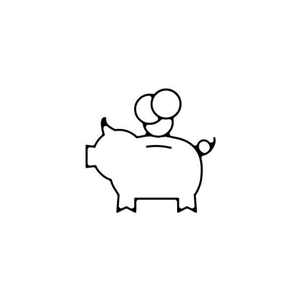 储蓄罐细线图标储蓄罐手绘图片下载