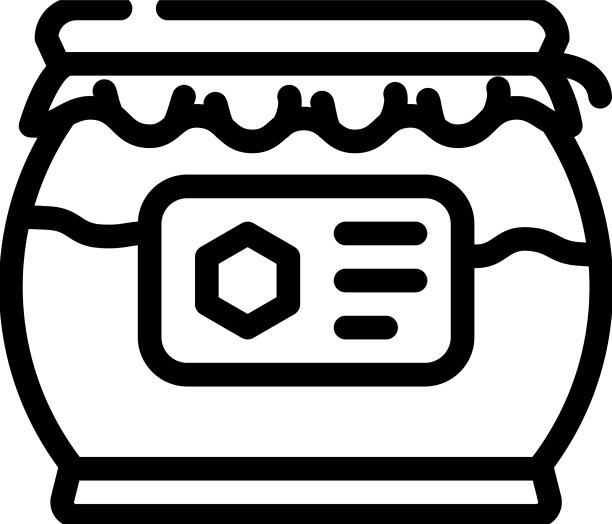 蜂蜜罐线图标图片下载