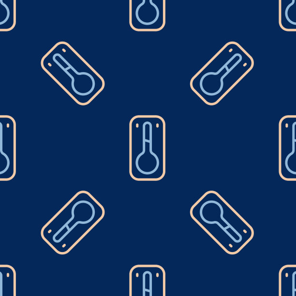 线咖啡温度计图标隔离无缝图片下载