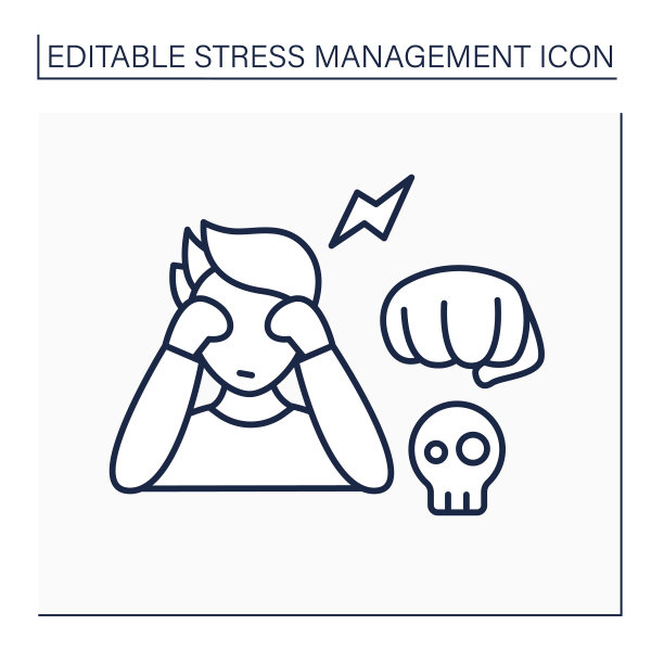 应力响应线图标图片下载