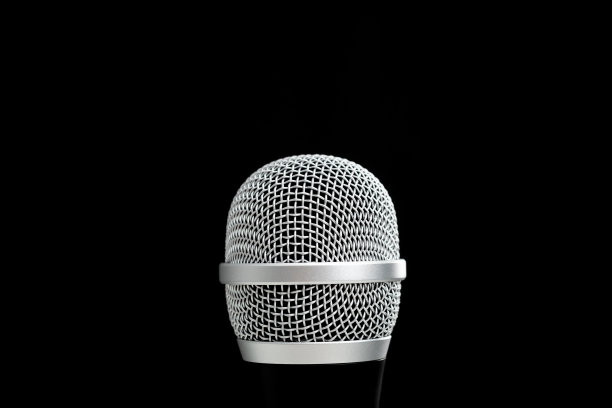 麦克风丝网的特写图片下载