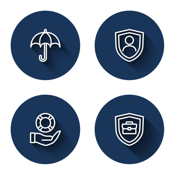 设线伞人寿保险带盾图片下载