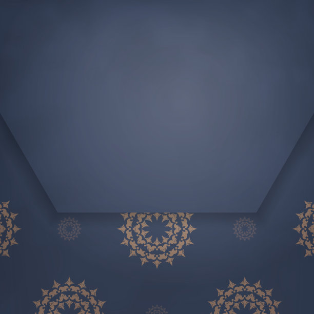 蓝色贺卡配豪华的棕色图片下载