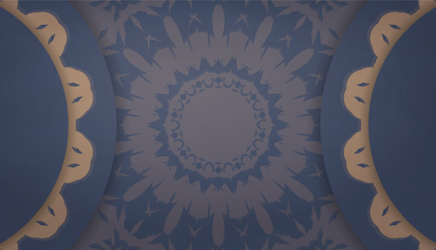 背景在蓝色与复古的棕色图案和图片下载