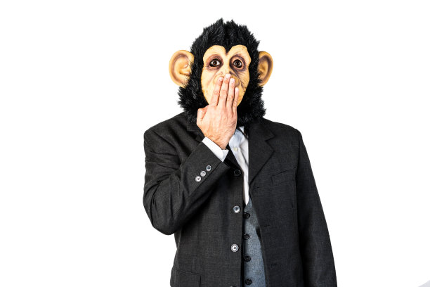 猴人闭着嘴的手势图片下载