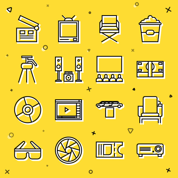 设线电影电影媒体放映机影院图片下载