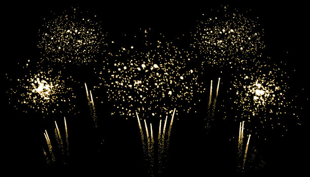 美丽的烟花绽放着明亮的光芒图片下载