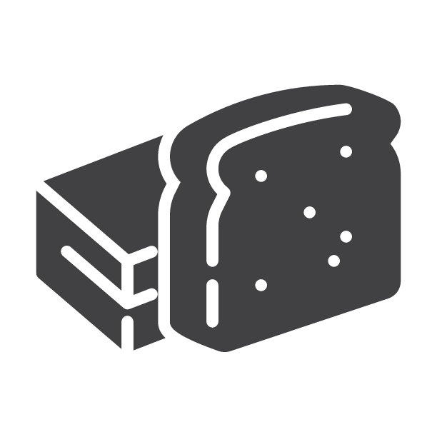 吐司面包矢量图标图片下载
