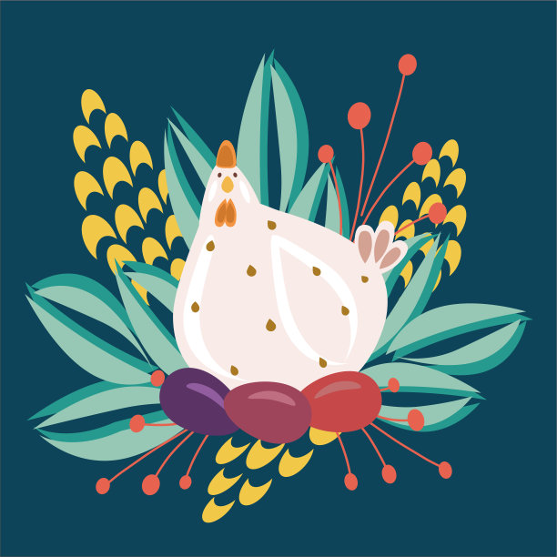 贺卡。束鲜花。财富。复活节快乐。复活节小鸡。图片下载