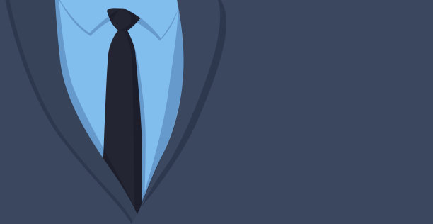 全景设计网页背景正装与领带，空间为广告文字-向量图片下载