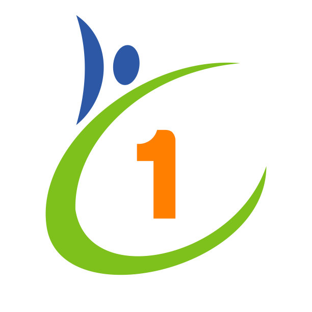 人类健康标志在字母1上。保健标志模板。医疗标识符号图片下载