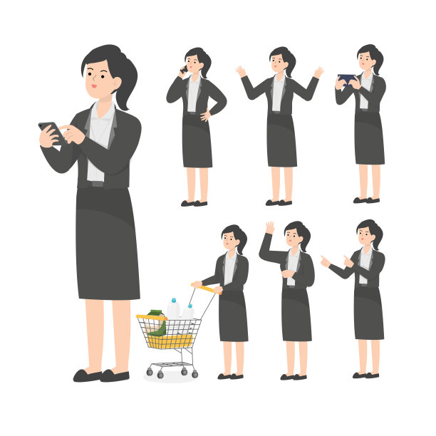 在办公室展示漫画的高年级学生图片下载