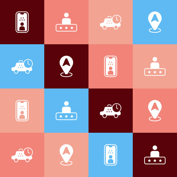 设置波普艺术出租车驾驶证服务等级图片下载