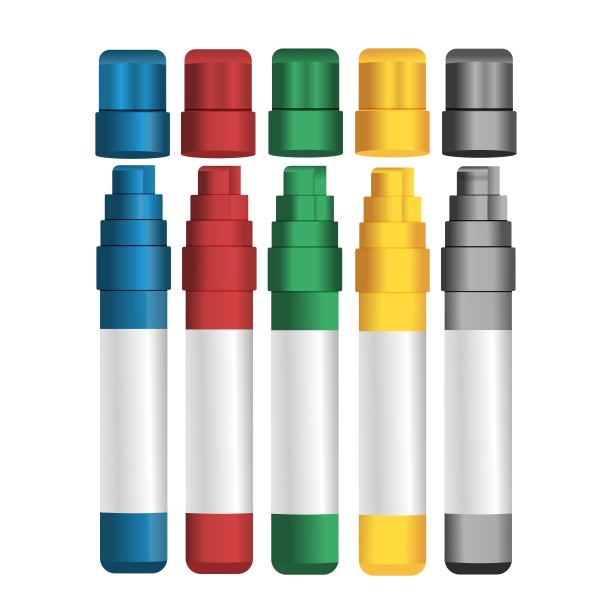 不同颜色的标记。图片下载