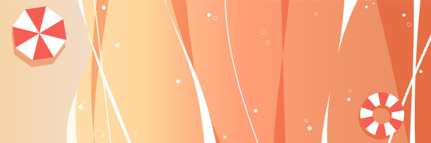 美丽的傍晚海和沙滩的插图图片下载