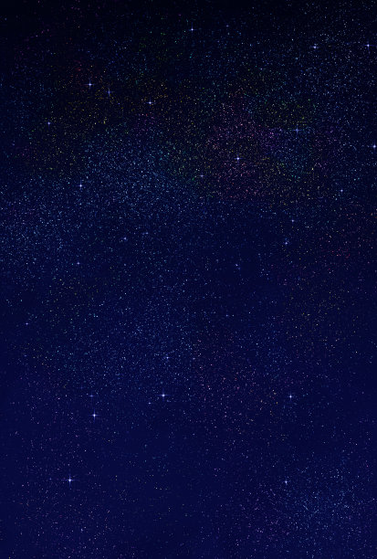 美丽的星空景观插图图片下载