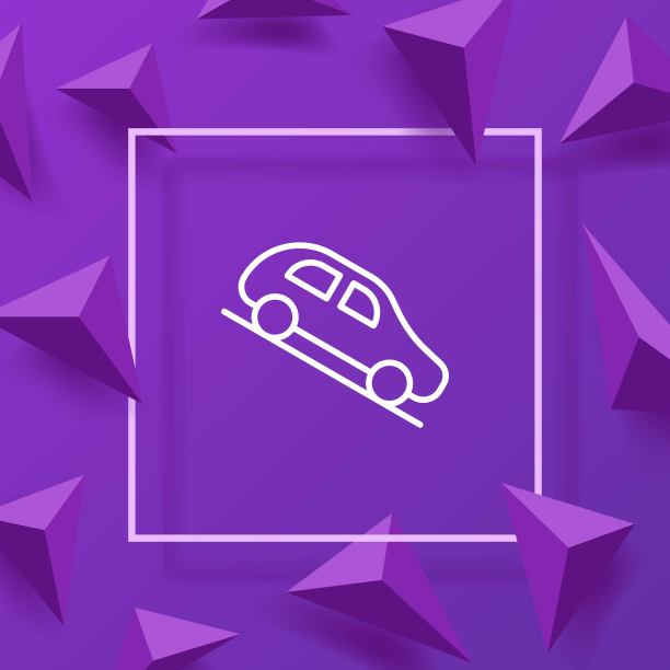 道路标志行图标。小心下崖。车,安全、谨慎。交通规则的概念。矢量线图标的业务和广告图片下载