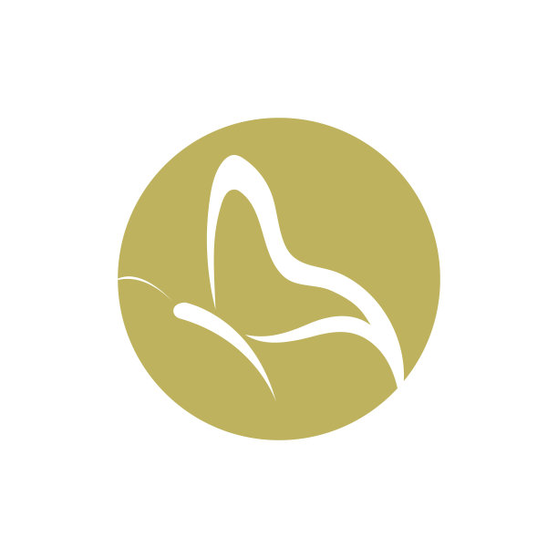 美女蝴蝶图标设计图片下载