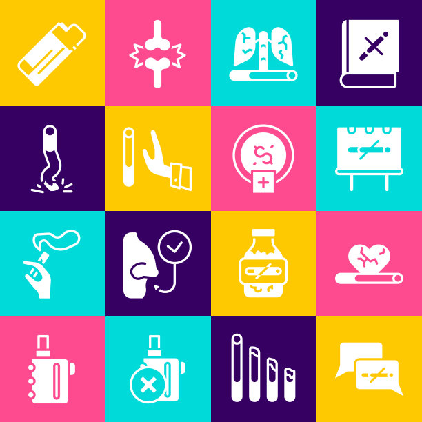 设定不吸烟心脏病和肺病图片下载