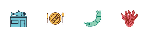 Set seafood store海鲜店图片下载