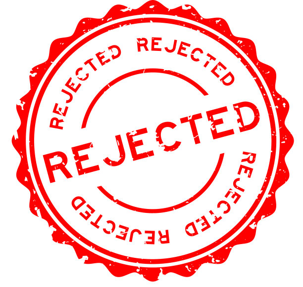 垃圾红色拒绝字圆形橡胶印章图片下载