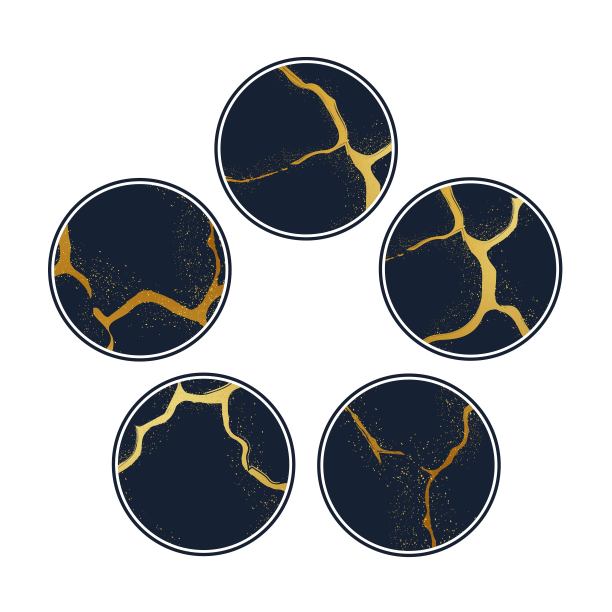 Kitsugi金色深色壁纸图片下载