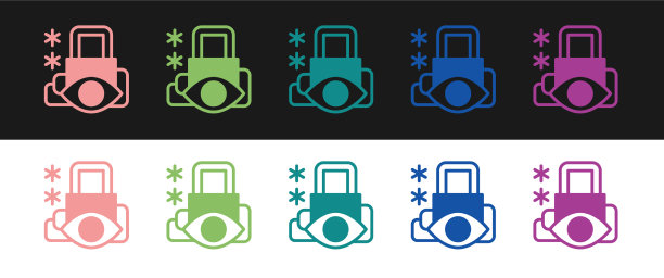 设置网络安全图标隔离在黑色和图片下载