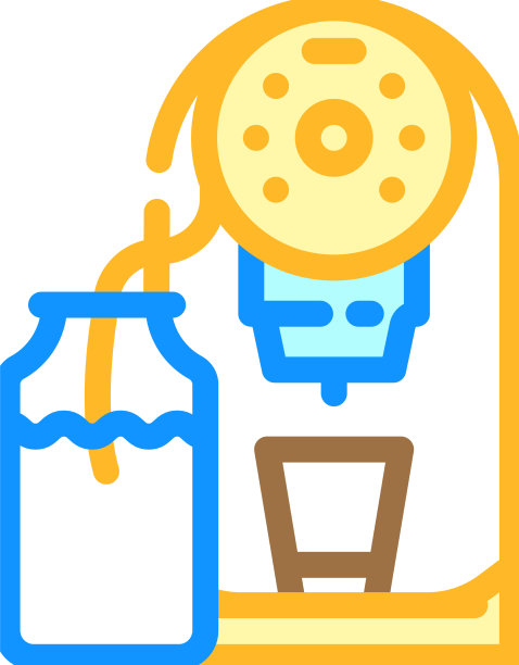 胶囊咖啡机彩色图标图片下载