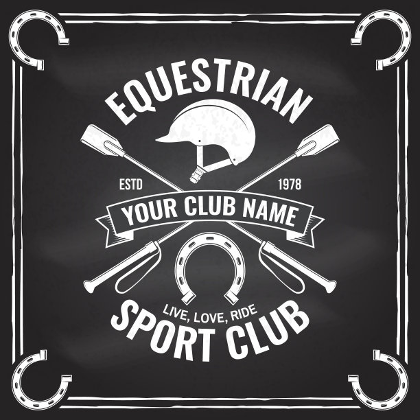 马术运动俱乐部的徽章徽章徽章徽章图片下载