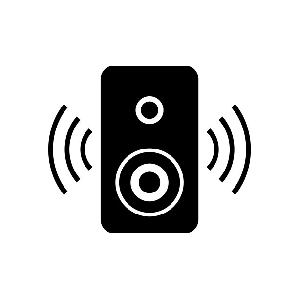 扬声器图标在平坦的风格图片下载