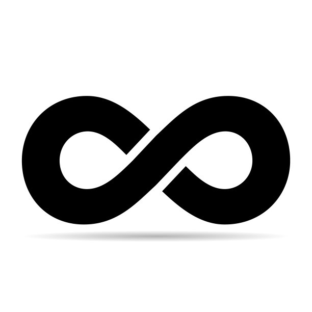 无限几何图标阴影数学图片下载