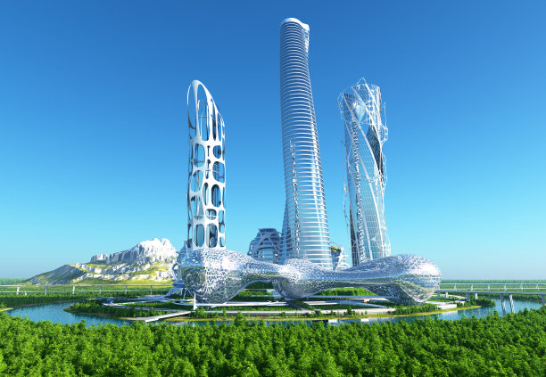 建筑群图片下载