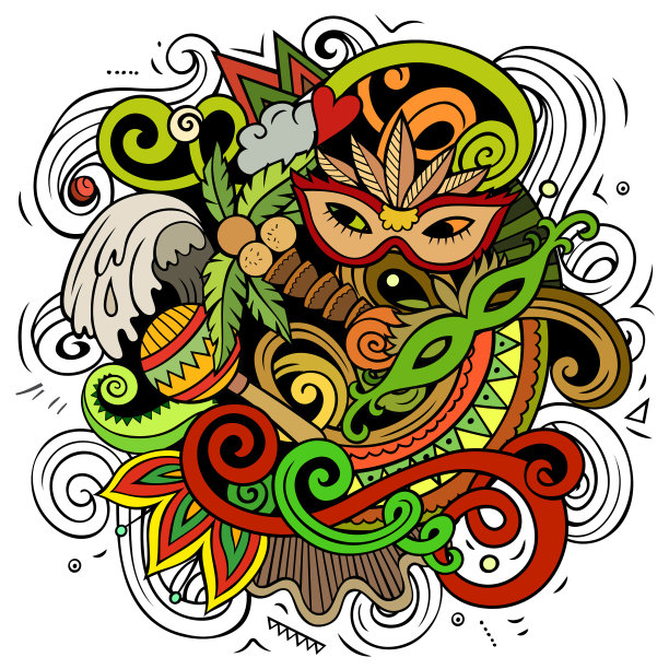 巴西卡通涂鸦图片下载