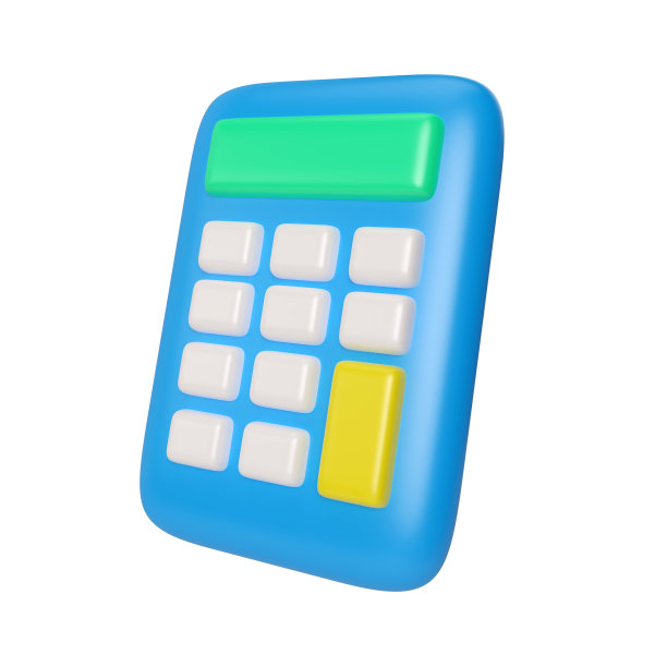 计算器3D插图图标图片下载