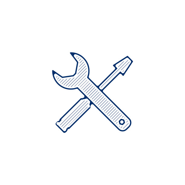 螺丝刀和扳手图标维修或服务图片下载