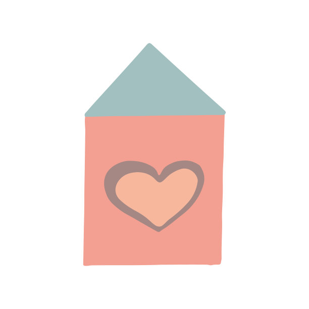 房子手绘涂鸦装饰图标斯堪的纳维亚图片下载