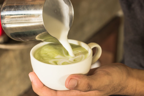 拿铁抹茶绿茶图片下载