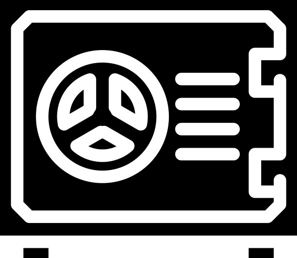 用于存储钱币的保险设备标志图标图片下载