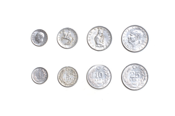 旧硬币：土耳其里拉合集图片下载