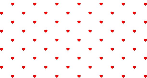心无缝图案情人节爱情卡通围巾孤立插图瓷砖背景重复壁纸图片下载