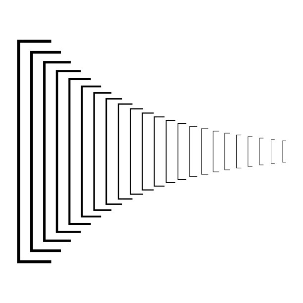 带有过渡线的抽象背景。艺术线条设计。图片下载